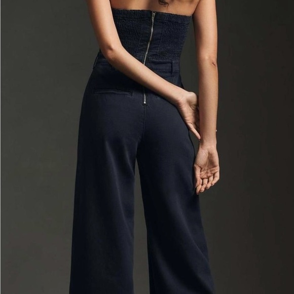 Anthropologie Pilcro polished wide leg Denim jumpsuit - Picture 7 of 7